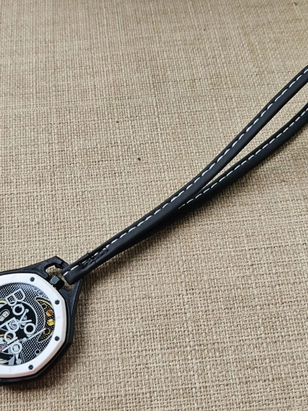 Fashion Pocket Watch Black Analog Qaurtz Hand Watch Black Face W/ Box